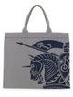 Burberry Embroidered Canvas Shopping Bag