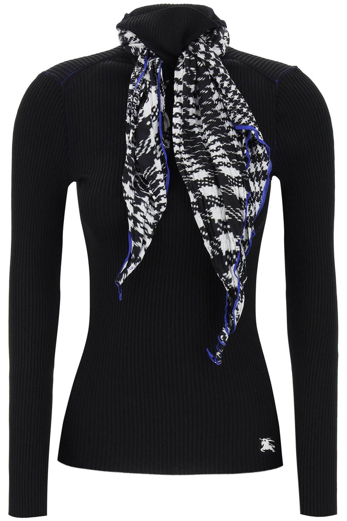 Burberry Black Viscose Blend Sweater