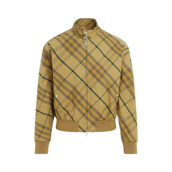 Burberry Embroidered Cotton Bomber Jacket