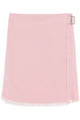 Burberry Pink Wool Mini Skirt