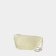 Burberry Pastel Green Leather Micro Shield Crossbody Bag