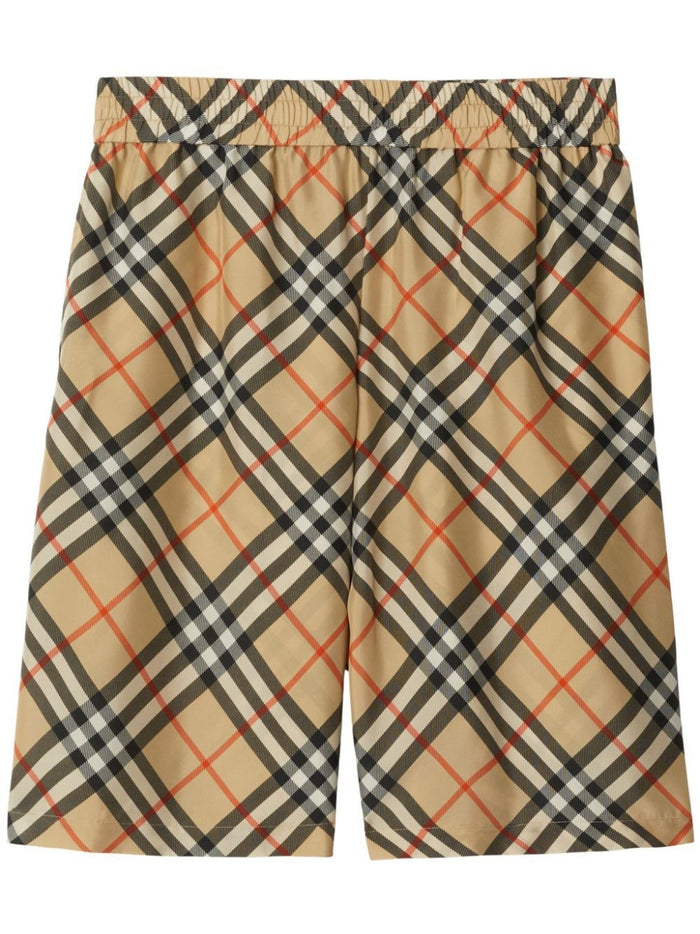 Burberry Check Motif Bermuda Shorts