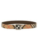 Burberry Printed E-Canvas Reversibile Belt