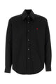 Alexander Mcqueen Black Poplin Shirt