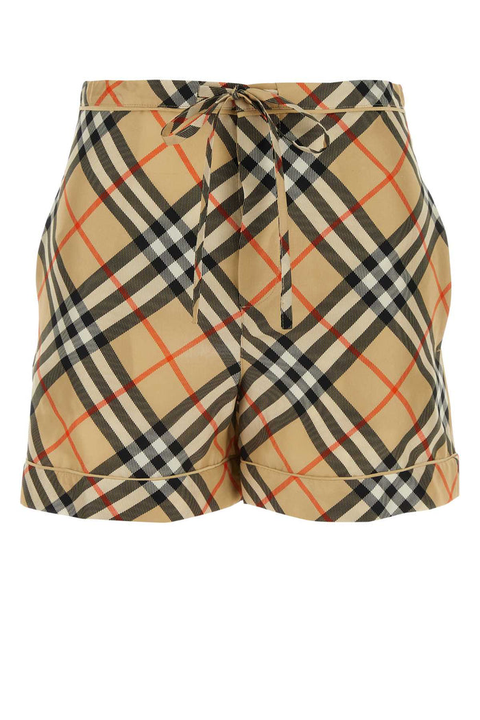 Burberry Printed Silk Shorts