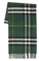 Burberry Green Wool Scarf