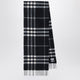 Burberry Black Check Cashmere Scarf