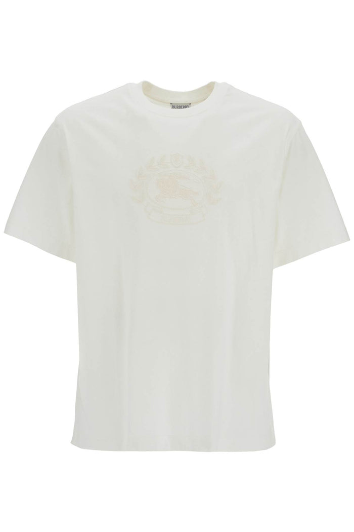 Burberry White Cotton T-Shirt