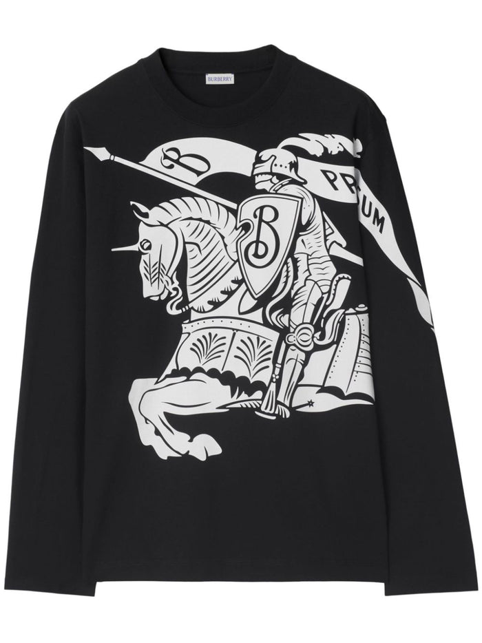 Burberry Ekd Print Cotton Sweatshirt