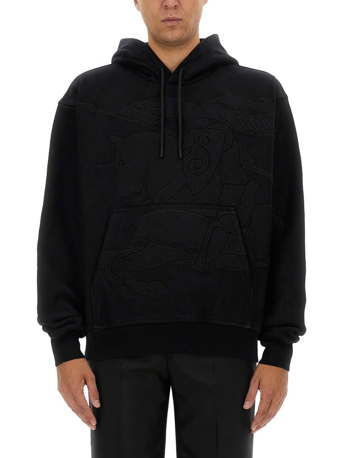 Burberry Black Cotton Blend Sweatshirt