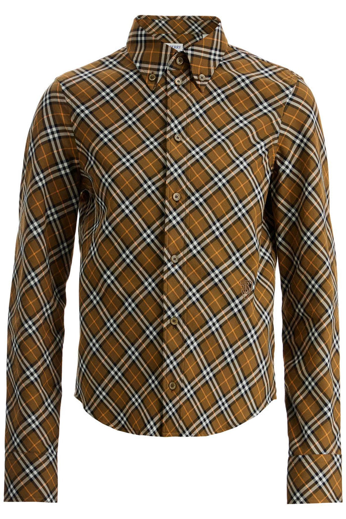 Burberry Brown Multicolour Check Cotton Shirt