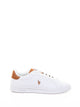 Polo Ralph Lauren Sneakers In White Leather