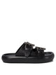 Alexander Mcqueen Double Buckle Slip On Sandals