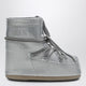 Moon Boot Silver Icon Low Boots With Glitter