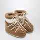 Moon Boot Icon Low Boot In Camel Teddy Fabric