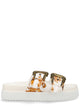 Versace Jeans Couture White Polyurethane Flat