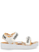 Versace Jeans Couture White Polyester Flats