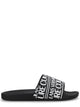 Versace Jeans Couture Black Elastane Flats