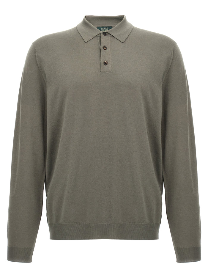 Zanone Wool Polo Shirt