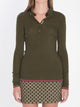 Gucci Cashmere And Silk Polo With Web