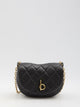 Burberry Black Leather Rocking Horse Shoulder Bag