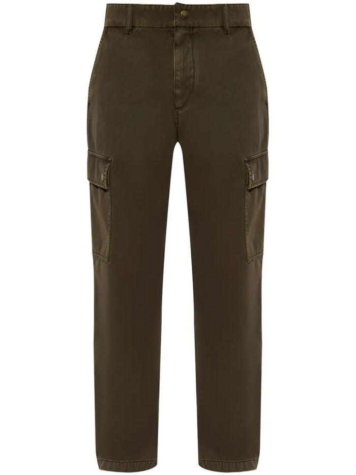 Burberry Army Green Cotton Cargo Pant