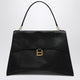 Balenciaga Black Leather Large Hourglass Soft Handbag
