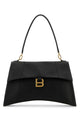 Balenciaga Black Leather Hourglass Shoulder Bag