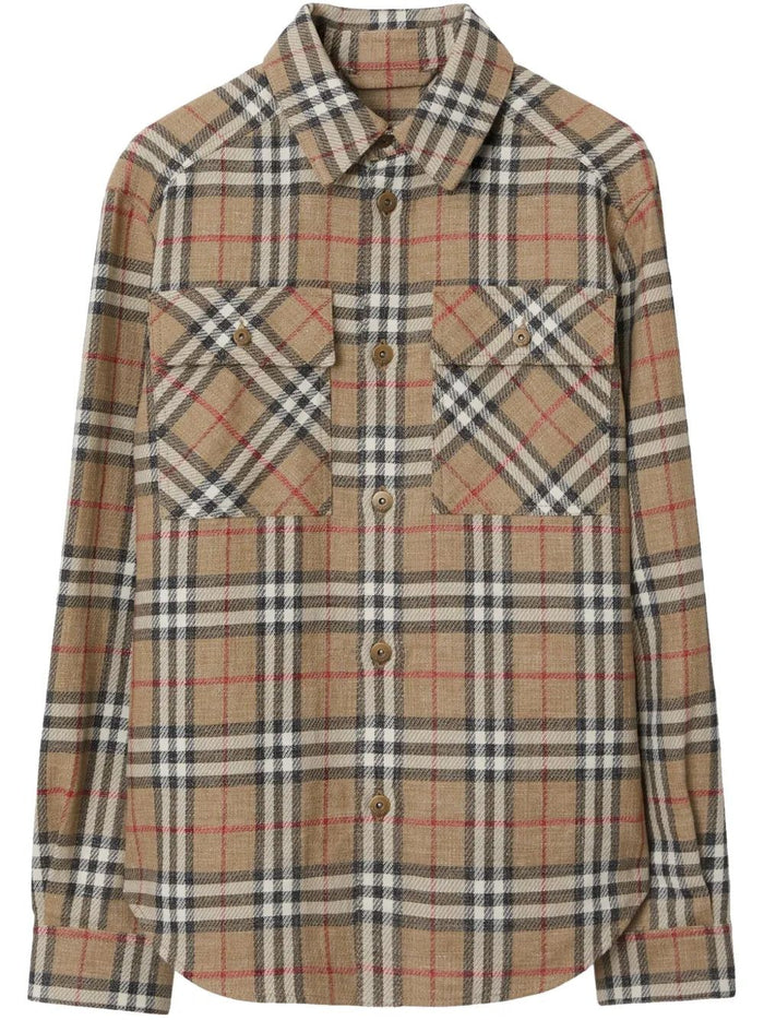 Burberry Checked Cotton Shirt