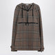 Burberry Half-Zip Jacket With Check Pattern In Silk Blend
