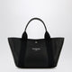 Balenciaga Biarritz Shopping Bag In Black Leather