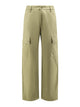 Burberry Cotton Trousers With Logo Embroidery