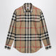 Burberry Slimfit Cotton Twill Check Shirt In Archive Beige