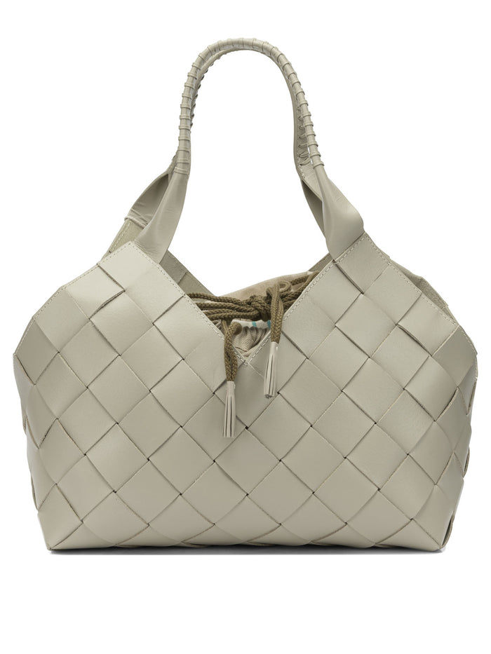 Dragon Difussion White Cow Leather Shoulder Bag