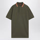 Gucci Moss Green Polo In Cotton Blend