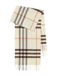 Burberry Pebble White Wool Scarf