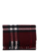Burberry Red Giant Check Cashmere Scarf