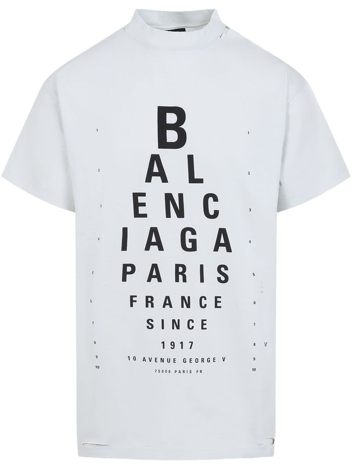 Balenciaga Optical Cotton T-Shirt