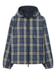 Burberry Pilot Blue Check Newport Hooded Jacket