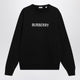 Burberry Black Slim Cotton Terryeffect Sweatshirt