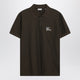 Burberry Dark Green Cotton Polo Shirt With Ekd