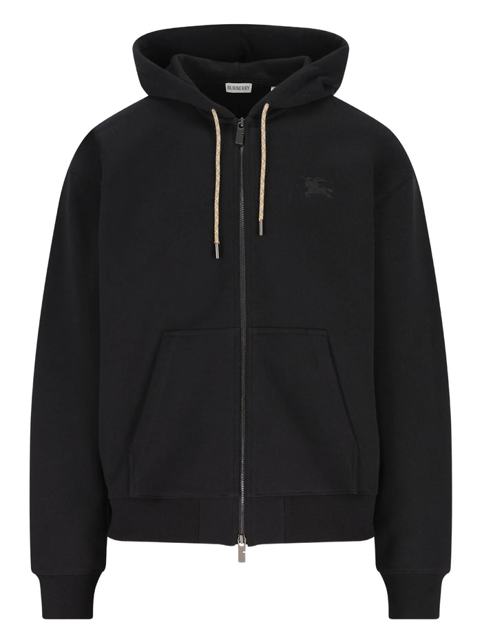 Burberry Hooded Zip-Up Sweatshirt