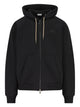 Burberry Hooded Zip-Up Sweatshirt
