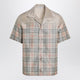 Burberry Beige Shirt With Shaded Check Pattern