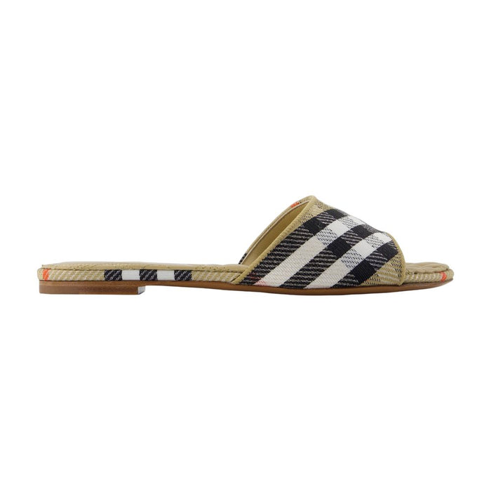 Burberry Lf Sloane Check Sandals