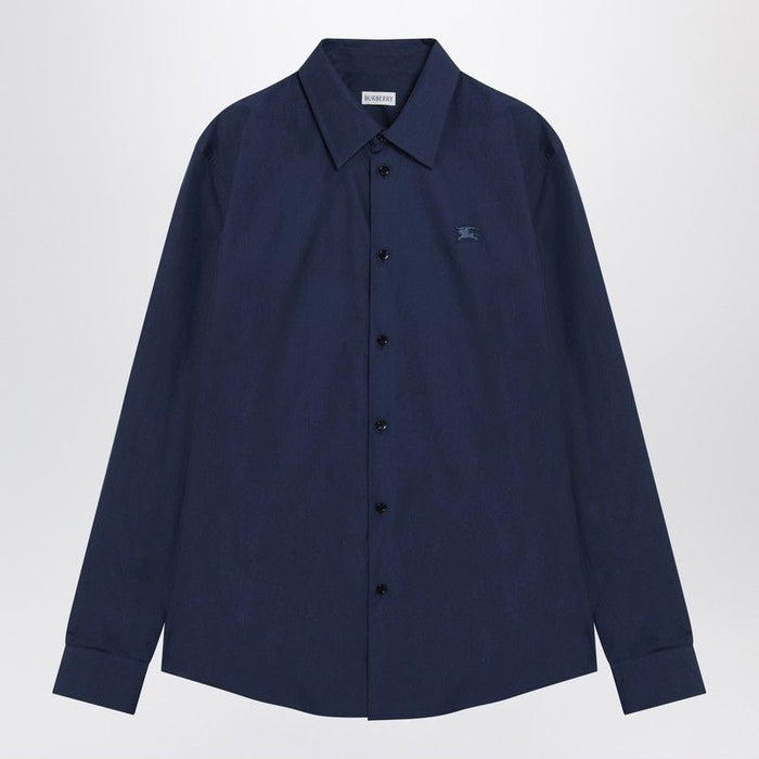 Burberry Blue Cotton Shirt With Ekd