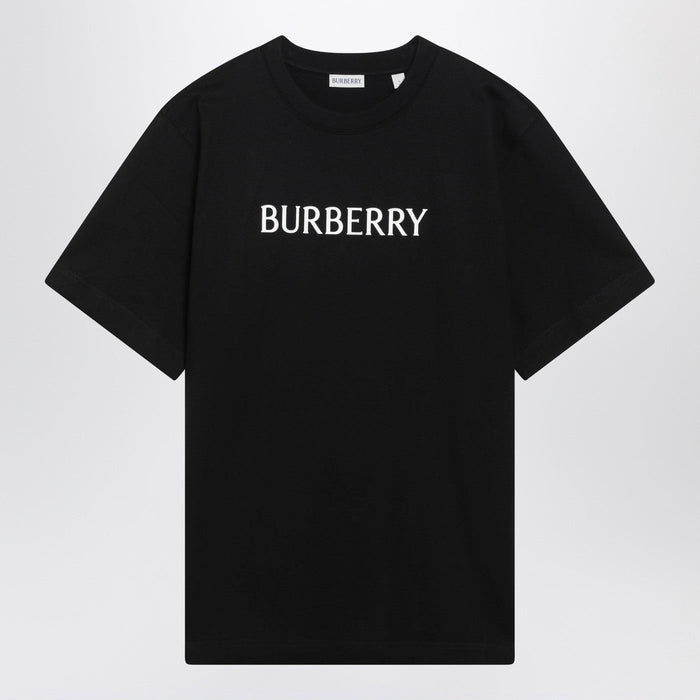Burberry Black T-Shirt With Logo Print