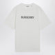 Burberry White Tshirt With Logo Print