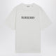 Burberry White T-Shirt With Logo Print
