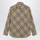 Burberry Beige Shirt With Check Pattern